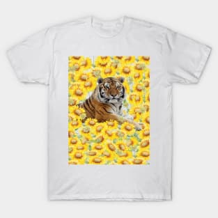 Tiger in sunflowers T-Shirt